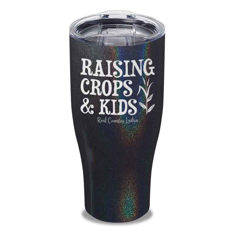 Raising Crops And Kids Laser Etched Tumbler