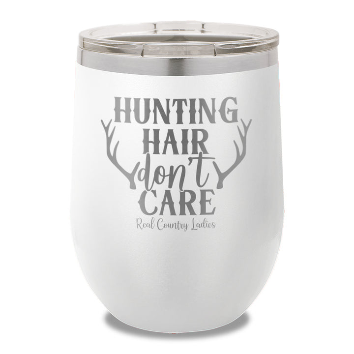 Hunting Hair Don't Care 12oz Stemless Wine Cup