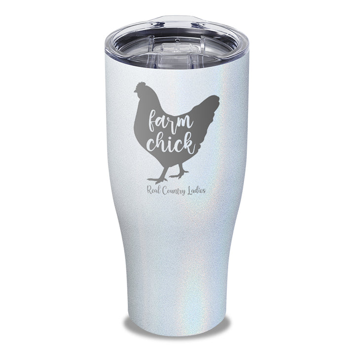 Farm Chick Laser Etched Tumbler