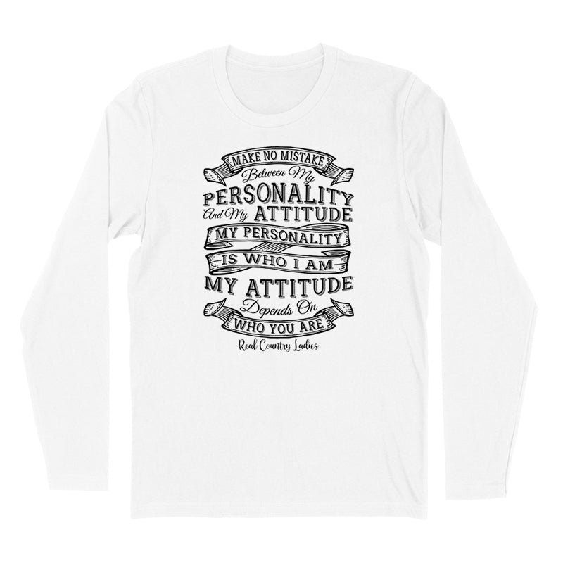 Personality Attitude Black Print Hoodies & Long Sleeves