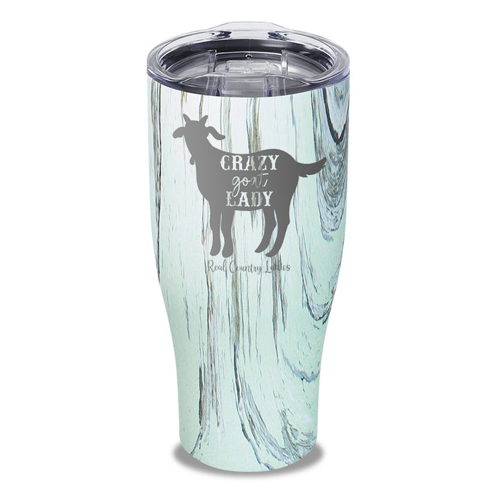 Crazy Goat Lady Laser Etched Tumbler