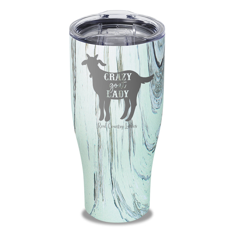 Crazy Goat Lady Laser Etched Tumbler