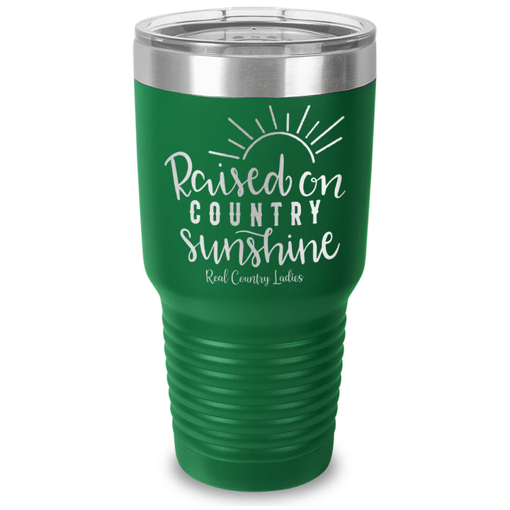 Raised On Country Sunshine Laser Etched Tumbler