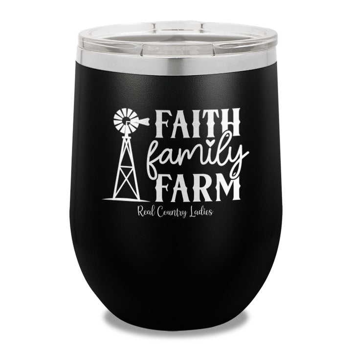 Faith Family Farm 12oz Stemless Wine Cup