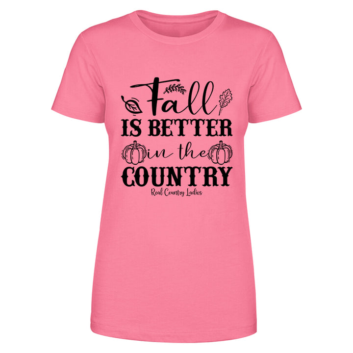 Fall Is Better In The Country Black Print Front Apparel