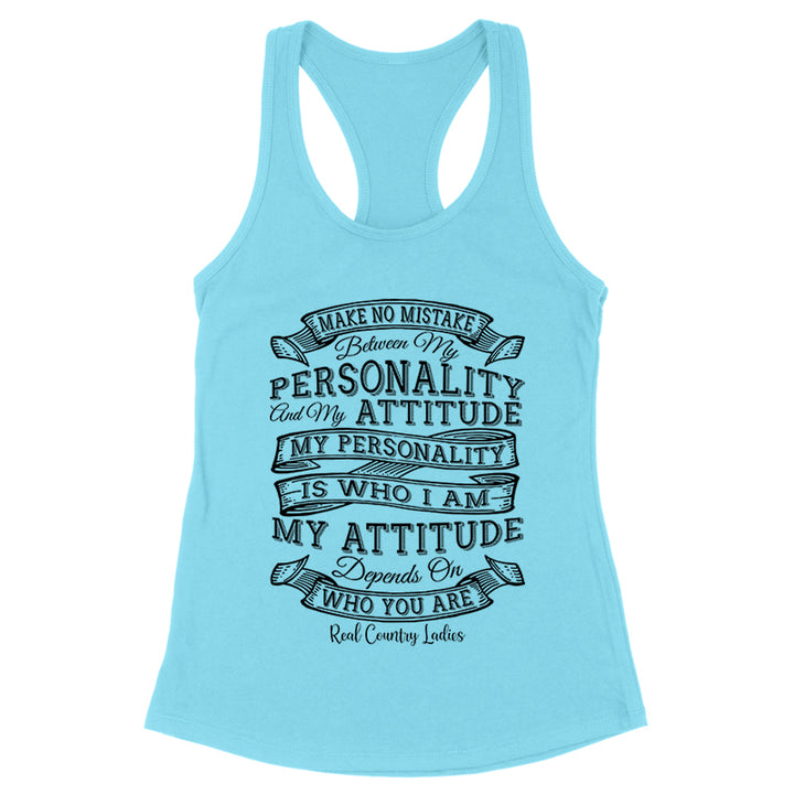 Personality Attitude Black Print Front Apparel