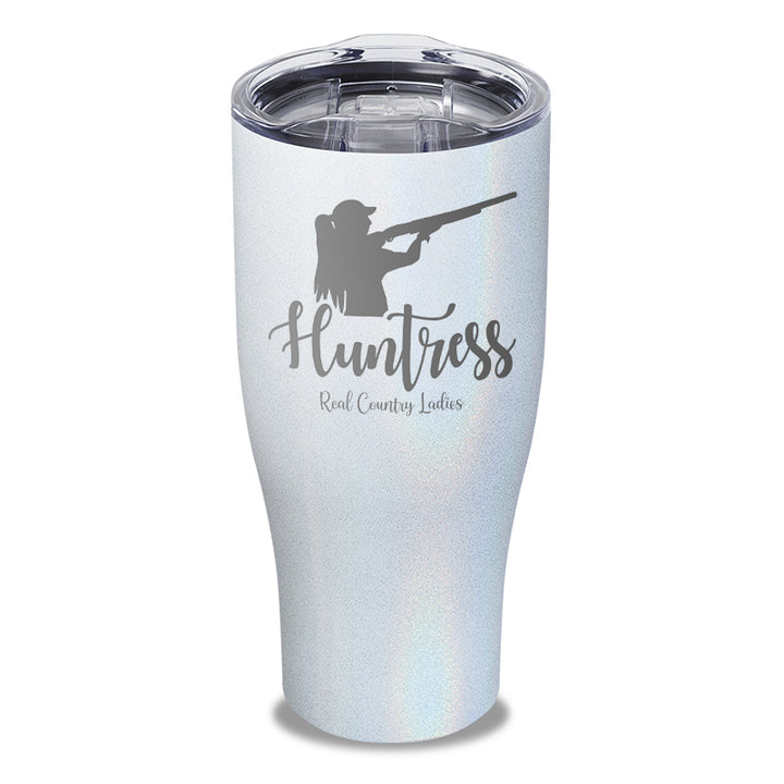 Huntress Shotgun Laser Etched Tumbler