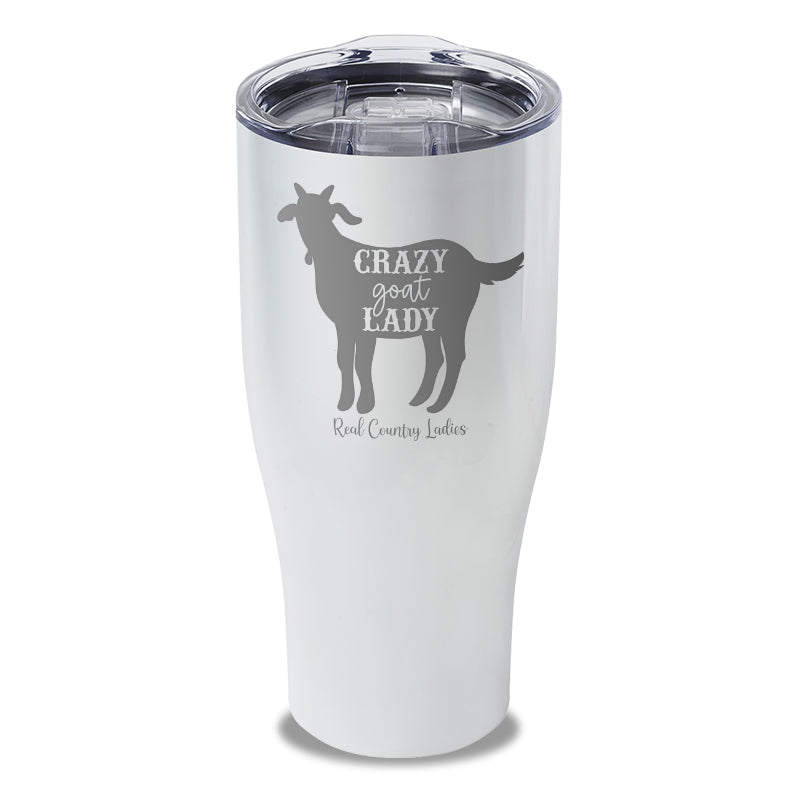 Crazy Goat Lady Laser Etched Tumbler