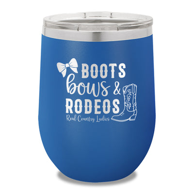 Boots Bows And Rodeos 12oz Stemless Wine Cup