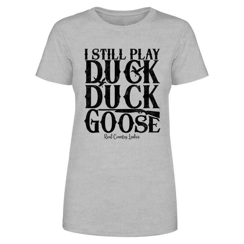 Duck Duck Duck The Goose Black Print Front Apparel