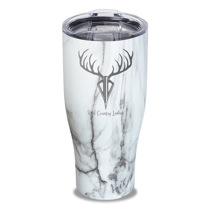 Arrow Deer Laser Etched Tumbler