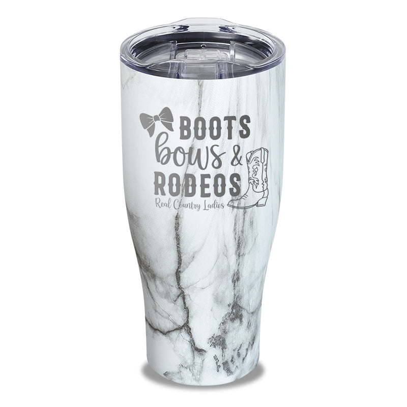 Boots Bows And Rodeos Laser Etched Tumbler