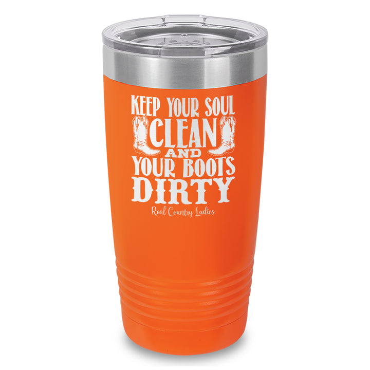 Keep Your Soul Clean Laser Etched Tumbler