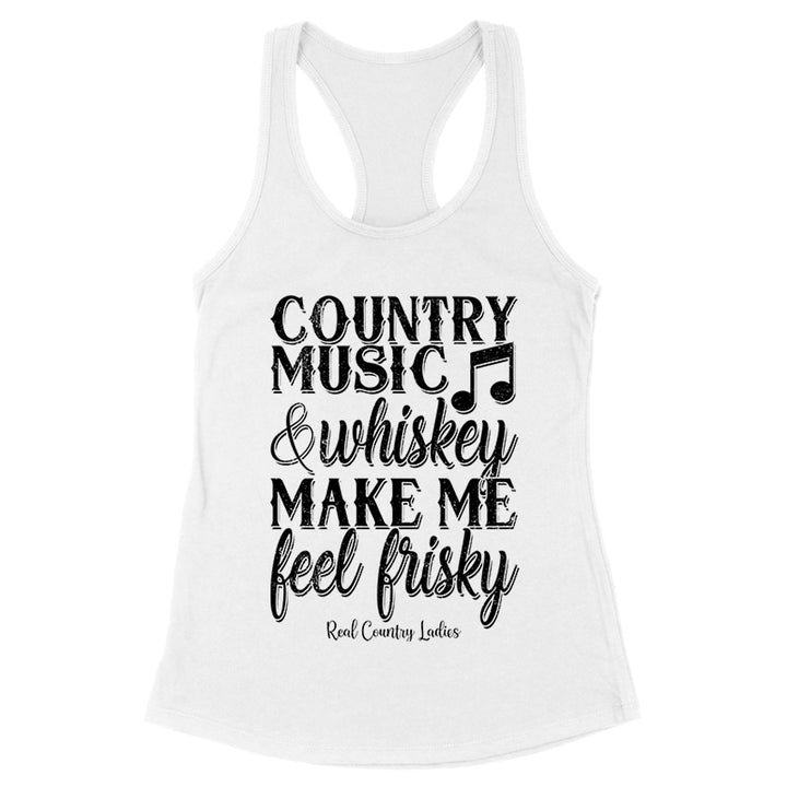 Country Music And Whiskey Black Print Front Apparel