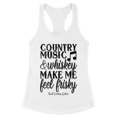 Clearance | Country Music And Whiskey Black Print Front Apparel