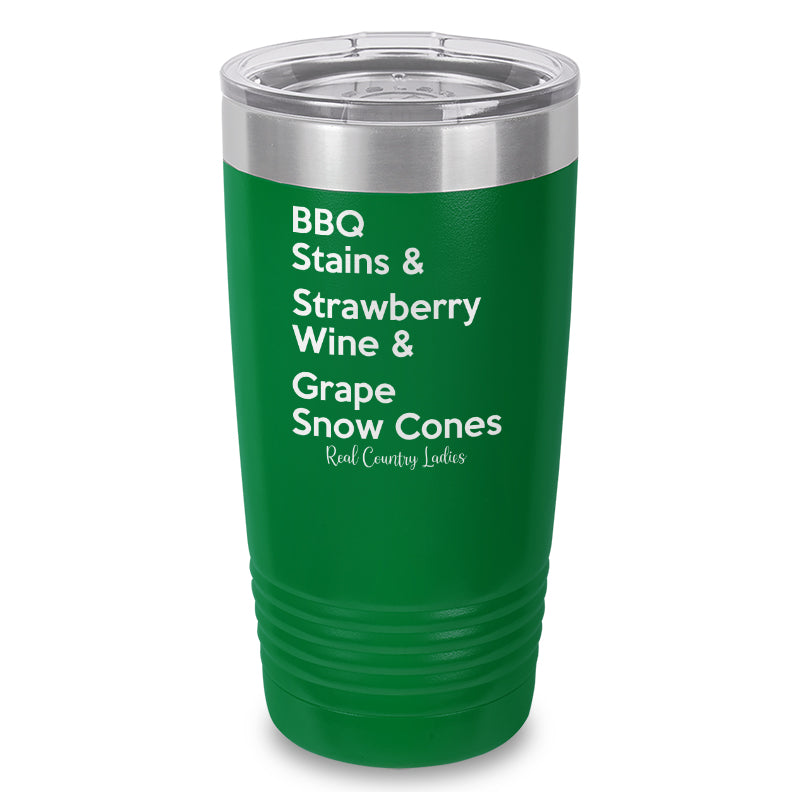 BBQ Stains Laser Etched Tumbler