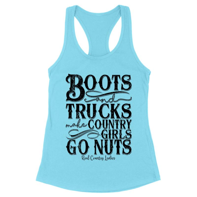Boots And Trucks Black Print Front Apparel