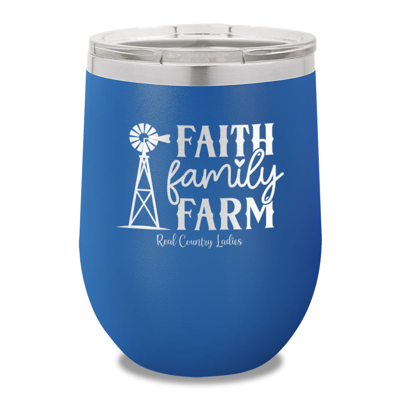 Faith Family Farm 12oz Stemless Wine Cup