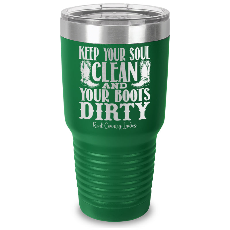 Keep Your Soul Clean Laser Etched Tumbler