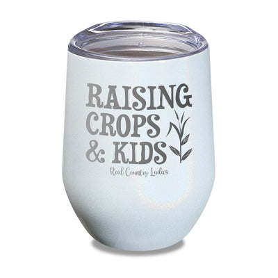 Raising Crops And Kids Laser Etched Tumbler