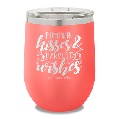 Pumpkin Kisses 12oz Stemless Wine Cup