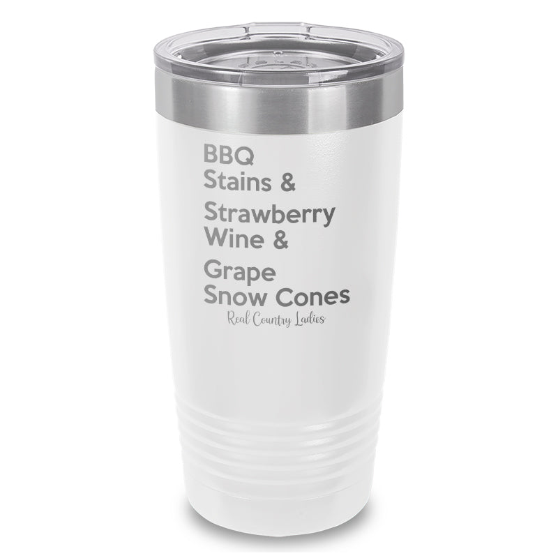 BBQ Stains Laser Etched Tumbler