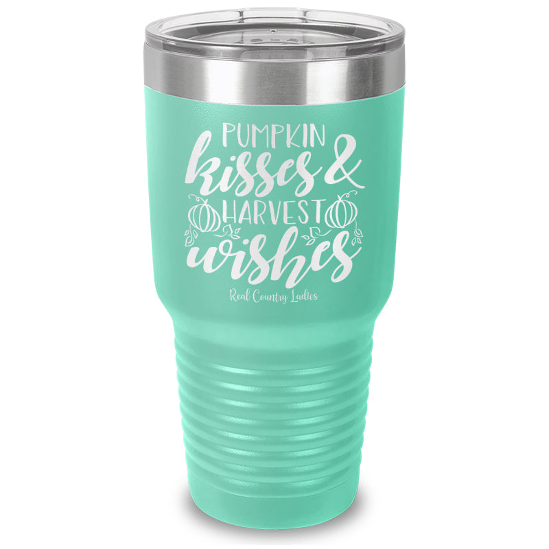 Pumpkin Kisses Laser Etched Tumbler