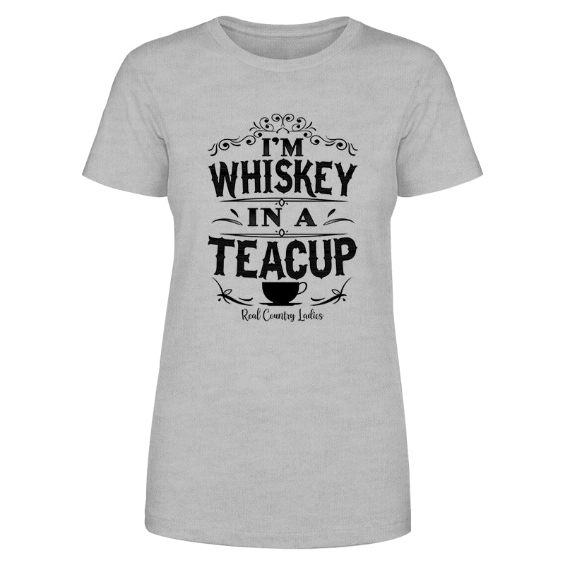Whiskey In A Teacup Black Print Front Apparel