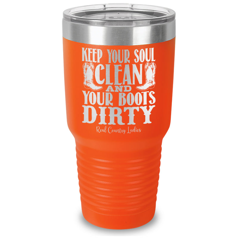 Keep Your Soul Clean Laser Etched Tumbler