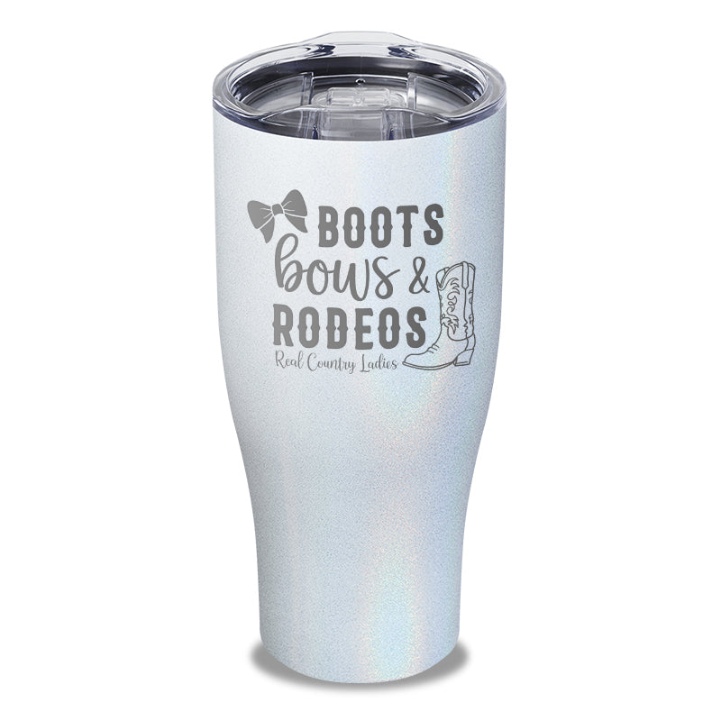 Boots Bows And Rodeos Laser Etched Tumbler