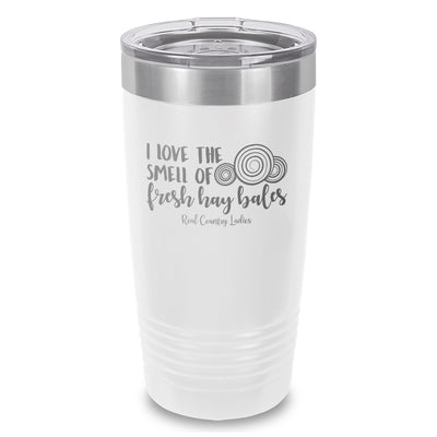 Fresh Hay Bales Laser Etched Tumbler