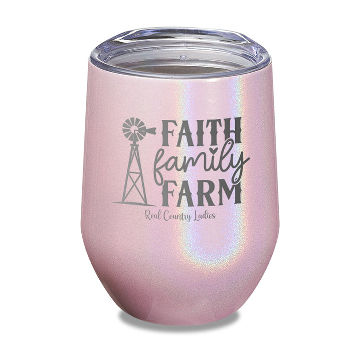 Faith Family Farm Laser Etched Tumbler