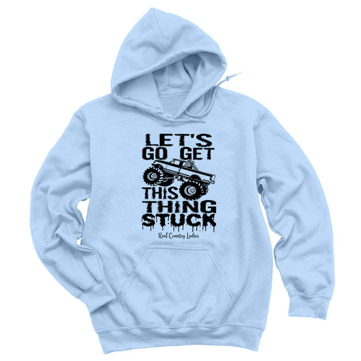 Get This Thing Stuck Black Print Hoodies & Long Sleeves