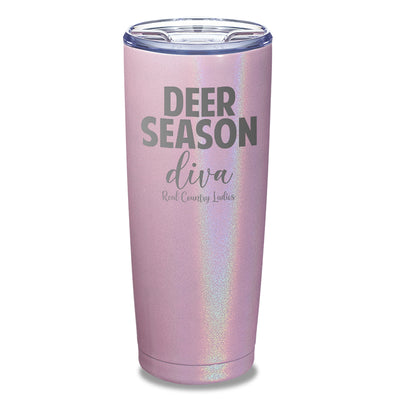 Deer Season Diva Laser Etched Tumbler