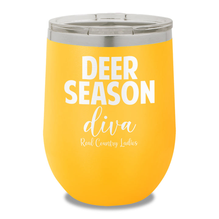 Deer Season Diva 12oz Stemless Wine Cup