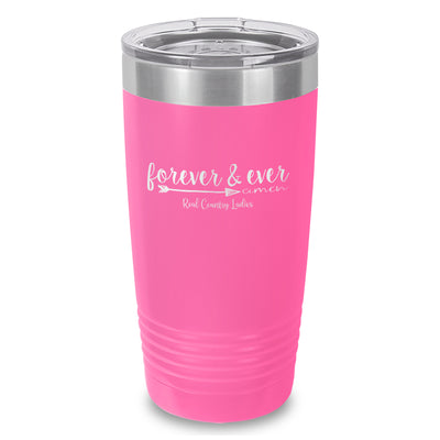 Forever And Ever Amen Laser Etched Tumbler