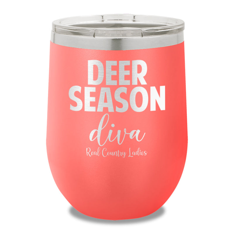 Deer Season Diva 12oz Stemless Wine Cup