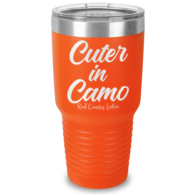 Cuter In Camo Laser Etched Tumbler