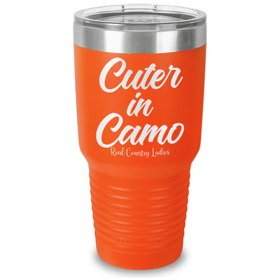 Cuter In Camo Laser Etched Tumbler