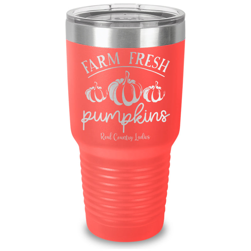 Farm Fresh Pumpkins Laser Etched Tumbler