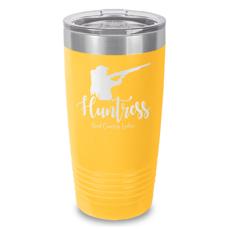 Huntress Shotgun Laser Etched Tumbler