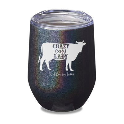 Crazy Cow Lady Laser Etched Tumbler