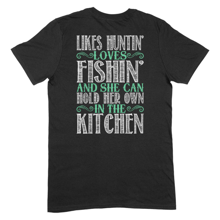 Likes Huntin' Loves Fishin' Apparel