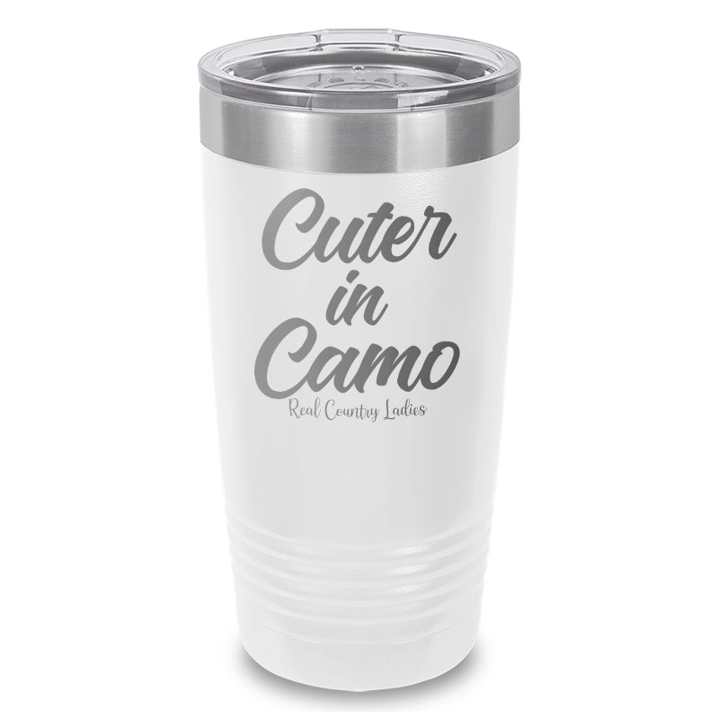 Cuter In Camo Laser Etched Tumbler