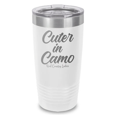 Cuter In Camo Laser Etched Tumbler