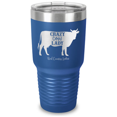 Crazy Cow Lady Laser Etched Tumbler