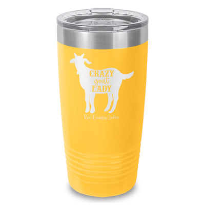 Crazy Goat Lady Laser Etched Tumbler