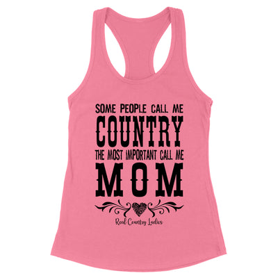 Country Mom Black Print Front Apparel