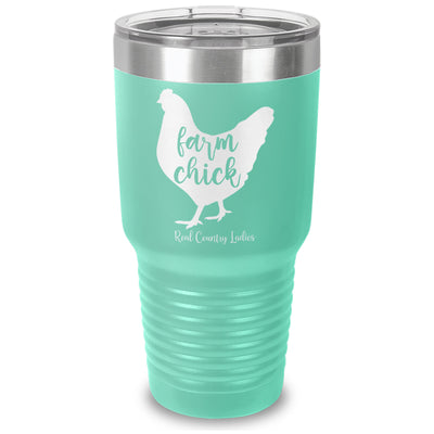 Farm Chick Laser Etched Tumbler