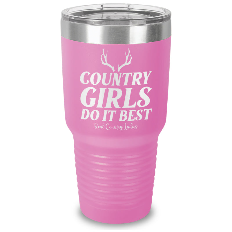 Country Girls Do It Best Laser Etched Tumbler